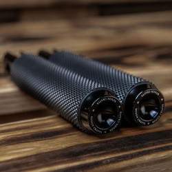 PartzBiz HD ANRC-400-006 - Arlen Ness Rough Crafts หมุดวางเท้าหน้ามีลายสีดำ Harley Softail 18-Up PartzBiz HD ANRC-400-006 - Arlen Ness Rough Crafts หมุดวางเท้าหน้ามีลายสีดำ Harley Softail 18-Up