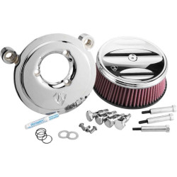 PartzBiz HD AN18-815 - Arlen Ness Stage 1 Billet Sucker เครื่องฟอกอากาศ Chrome Scallop Cover Harley 08-15 | 18-815 PartzBiz HD AN18-815 - Arlen Ness Stage 1 Billet Sucker เครื่องฟอกอากาศ Chrome Scallop Cover Harley 08-15 | 18-815