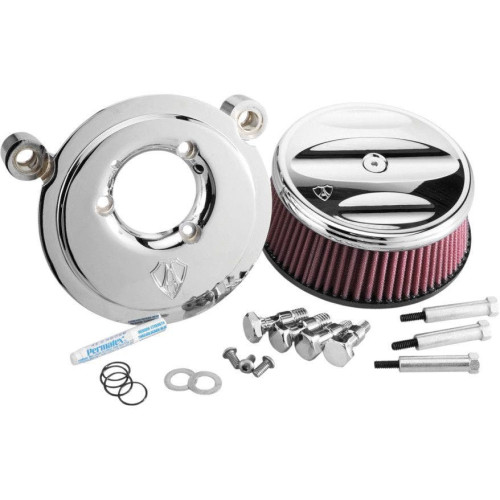 PartzBiz HD: 4423412-Arlen Ness Stage 1 Billet Sucker เครื่องฟอกอากาศ Chrome Scallop Cover Harley 08-15 | 18-815 PartzBiz HD: 4423412-Arlen Ness Stage 1 Billet Sucker เครื่องฟอกอากาศ Chrome Scallop Cover Harley 08-15 | 18-815