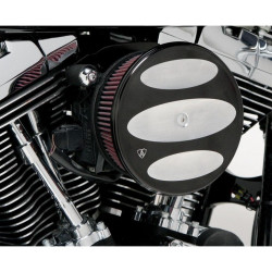PartzBiz HD AN18-847 - Arlen Ness Stage 2 Billet Sucker กรองอากาศ Black Scallop Cover Harley 93-99 BT | 18-847 PartzBiz HD AN18-847 - Arlen Ness Stage 2 Billet Sucker กรองอากาศ Black Scallop Cover Harley 93-99 BT | 18-847