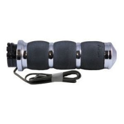 PartzBiz HD AG-AIR-91-FLY-HT - Avon Air Cushioned Chrome Heated Grips for Harley Throttle By Wire Models | AIR-91-FLY-HT PartzBiz HD AG-AIR-91-FLY-HT - Avon Air Cushioned Chrome Heated Grips for Harley Throttle By Wire Models | AIR-91-FLY-HT