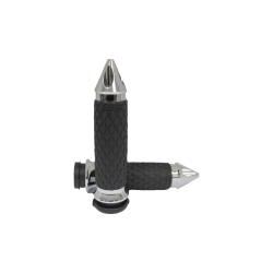 PartzBiz HD AG-DIA-60-CH-FL-SP - ปลอกแฮนด์ Avon Chrome Spike Diamond Rubber Contour สำหรับ Harley Throttle By Wire | DIA-60-CH-FL-SP PartzBiz HD AG-DIA-60-CH-FL-SP - ปลอกแฮนด์ Avon Chrome Spike Diamond Rubber Contour สำหรับ Harley Throttle By Wire | DIA-60-CH-FL-SP