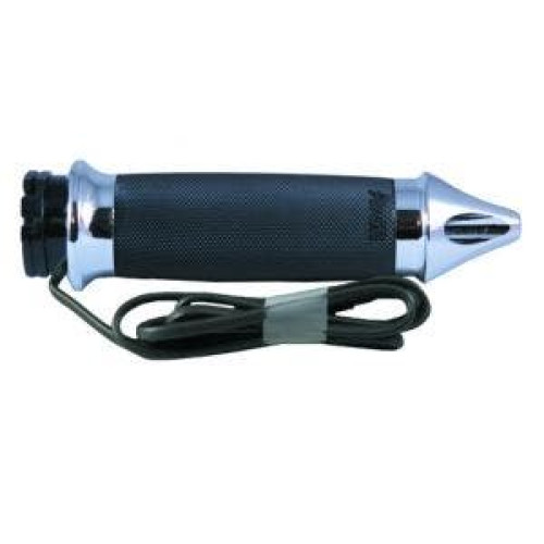 PartzBiz HD: 4423299-Avon Custom Contour Chrome Spike Heated Grips for Harley Throttle By Wire Models | CC-85-CH-S-F-HT PartzBiz HD: 4423299-Avon Custom Contour Chrome Spike Heated Grips for Harley Throttle By Wire Models | CC-85-CH-S-F-HT
