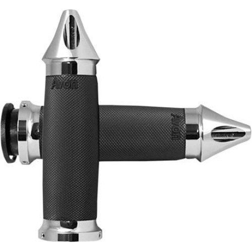 PartzBiz HD: 4423266-Avon IN-TO-CC-85-CSP Chrome Spike Custom Contour Billet Grips Indian 18-20 | IN-TO-CC-85-CSP PartzBiz HD: 4423266-Avon IN-TO-CC-85-CSP Chrome Spike Custom Contour Billet Grips Indian 18-20 | IN-TO-CC-85-CSP