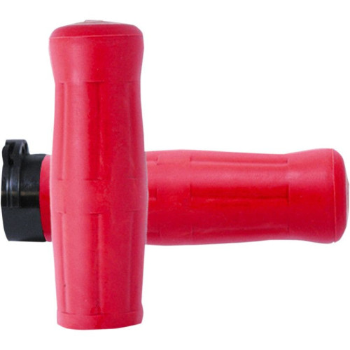 PartzBiz HD: 4423226-Avon Red Rubber True Old School Soda Bottle Look 1" Grips Harley Cable 84-21 | OLD-69-RED