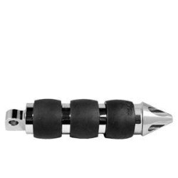 PartzBiz HD AG-FP-AIR-93-SPIKE - Avon Velvet Air Cushion Chrome Spike Folding Male Mount Foot Pegs