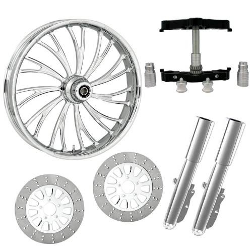 PartzBiz HD: 4423186-Axis Chrome 23 ” ยางล้อ Dual Rotors พร้อม Raked Triple Trees ส่วนล่างและตัวเลื่อน | AXXIS-DUAL-CHR-KIT-PCKG PartzBiz HD: 4423186-Axis Chrome 23 ” ยางล้อ Dual Rotors พร้อม Raked Triple Trees ส่วนล่างและตัวเลื่อน | AXXIS-DUAL-CHR-KIT-PCKG