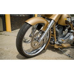 PartzBiz HD BAD-80878-4 - Bad Dad 23” Wrap Front Fender สำหรับ Harley Metric Universal Custom Bagger 80878-4