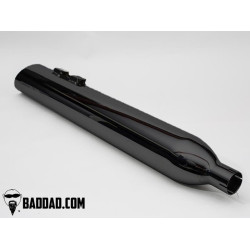PartzBiz HD BAD-80874-2 - Bad Dad 80874-2 Black Long Strokes 4" Slip On Exhaust Pipes Harley FL 95-16 touring full fuel system exhaust air cleaner filter tuner performance best fou PartzBiz HD BAD-80874-2 - Bad Dad 80874-2 Black Long Strokes 4" Slip On Exhaust Pipes Harley FL 95-16 touring full fuel system exhaust air cleaner filter tuner performance best fou