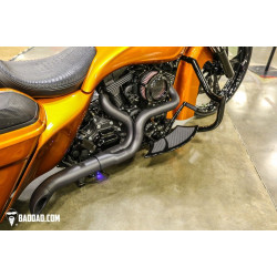 PartzBiz HD BAD-81247-1-3-5 - Bad Dad Black C2 Classic Series Bolt-On Air Cleaner Harley Touring 02-19 filter
