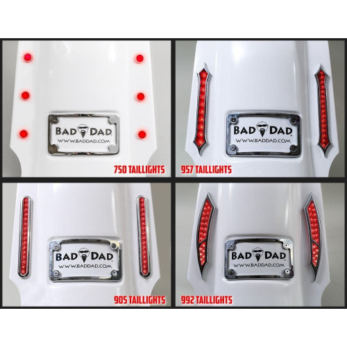 PartzBiz HD: 4423037-Bad Dad Build-Your-Own Race Kit Fender Bags Lights Lids Covers Touring 14-Up