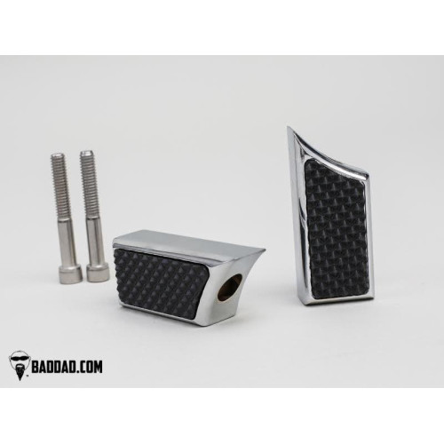PartzBiz HD: 4423005-Bad Dad Chrome 900 Series Shift Peg Harley FL Touring Softail 97-19 80983-3 กระเป๋าสัมภาระแบบกำหนดเอง Street Glides; Electra Glides และ Ultras Road King Tri Fat Boy Fat Bob Slim Wide Glideแคบ Heritage Low Rider Cross Bone Breakout Night Train ที่กำหนดเอง