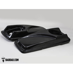 PartzBiz HD BAD-81008 - ฝาปิดลำโพง Bad Dad Competition Series สำหรับ Harley Touring Models 98-13 - COMP-LIDS-GRILLS