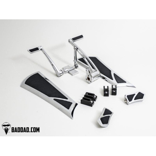 PartzBiz HD: 4422966-ระบบควบคุมการเดินหน้าของ Bad Dad พร้อม Toe Shifter และชุดบอร์ด Street Series Touring Softail