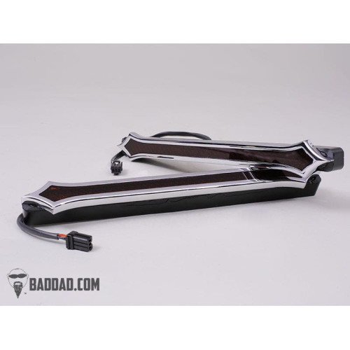 PartzBiz HD: 4422906-Bad Dad Stretched 12.5” 957 แผงฟิลเลอร์ LED สีแดงแบบกำหนดเองสัญญาณไฟเลี้ยวฝาโครเมียม PartzBiz HD: 4422906-Bad Dad Stretched 12.5” 957 แผงฟิลเลอร์ LED สีแดงแบบกำหนดเองสัญญาณไฟเลี้ยวฝาโครเมียม