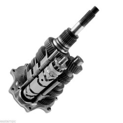 PartzBiz HD DD7A-376C - Baker DD7 ชุดเกียร์เปลี่ยนเกียร์ประตู Chrome โดยตรงสำหรับ Harley 6 ความเร็ว FLH ST FXD