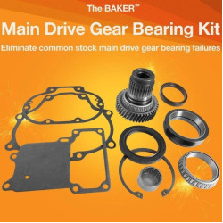 PartzBiz HD BD-640-67 - Baker Drivetrain 640-67 6-Speed Tapered Roller Bearing Kit Harley Big Twin 07-Up softail dyna slim heritage breakout fat boy bob wide glide