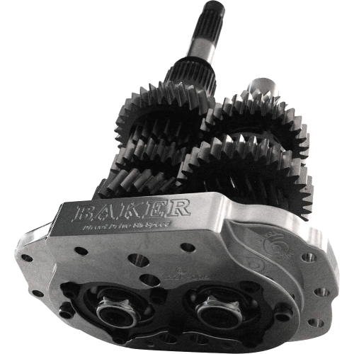 PartzBiz HD: 4422865-Baker Drivetrain DD6 Builders Kit Polished w/ 2.94:1 1st Gear Harley Touring 01-06