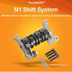 PartzBiz HD BD-N171-6 - Baker Drivetrain N171-6 N1 Pattern Shift System 6-Speed Harley with BAKER OD6