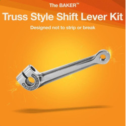 PartzBiz HD BD-33715-85SA - Baker Drivetrain Truss Shift Lever Kit 80-06 Harley Big Twin 5 Speed 33715-85SA-A