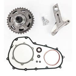 PartzBiz HD BD-730-M8; BD177-67-A-A; & PKM8 - Baker Primary Bundle Kit Compensator Sprocket Chain Adjuster Gaskets FLH/T 17-21