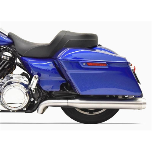 PartzBiz HD: 4422745-Bassani 1F66SS ท่อไอเสีย Stainless True Dual Full System 17-Up Harley Touring M8