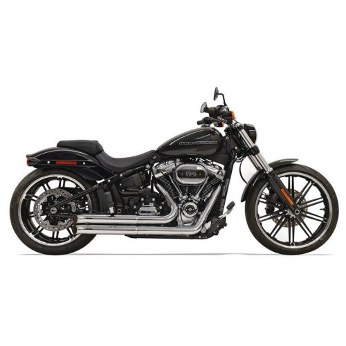 PartzBiz HD: 4422708-Bassani 1S34D Chrome Pro Street Turn Out 2-2 Exhaust System 18-19 FLFB FXBR | 1S34D PartzBiz HD: 4422708-Bassani 1S34D Chrome Pro Street Turn Out 2-2 Exhaust System 18-19 FLFB FXBR | 1S34D