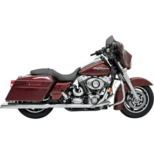PartzBiz HD: 4422701-Bassani 3.5" Chrome Slant Cut Mufflers for Harley Touring | 11117C