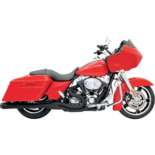 PartzBiz HD: 4422656-Bassani Black Road Rage II Mega Power Exhaust System Megaphone 95-16 Harley FLH | FLH-767B PartzBiz HD: 4422656-Bassani Black Road Rage II Mega Power Exhaust System Megaphone 95-16 Harley FLH | FLH-767B
