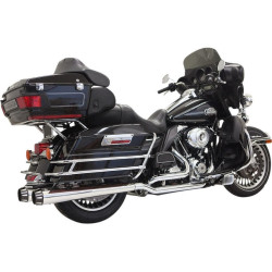 PartzBiz HD DS18001898 - Bassani Chrome True Dual Down & Under Exhaust พร้อมท่อไอเสีย Megaphone ขนาด 4 นิ้ว Harley FL | 1F66R PartzBiz HD DS18001898 - Bassani Chrome True Dual Down & Under Exhaust พร้อมท่อไอเสีย Megaphone ขนาด 4 นิ้ว Harley FL | 1F66R