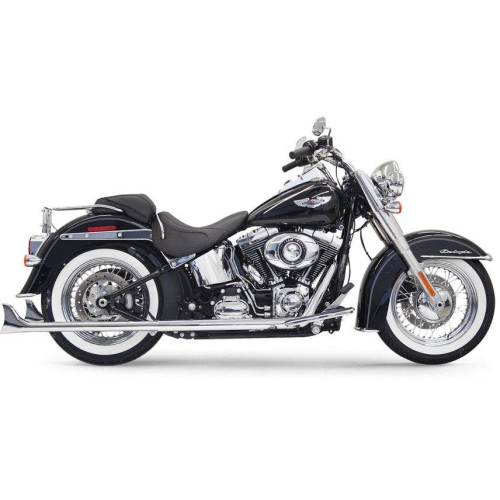 PartzBiz HD: 4422610-Bassani Chrome True Dual Exhaust W/ 33" Fishtail Tip Mufflers Harley Softail 07-15 - 1S26E-33 PartzBiz HD: 4422610-Bassani Chrome True Dual Exhaust W/ 33" Fishtail Tip Mufflers Harley Softail 07-15 - 1S26E-33