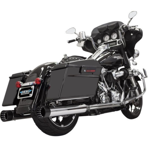 PartzBiz HD: 4422617-Bassani DNT Deep N Throaty Chrome Black Tip 4" Slip On Mufflers Harley Straight - 1F7DNT5 PartzBiz HD: 4422617-Bassani DNT Deep N Throaty Chrome Black Tip 4" Slip On Mufflers Harley Straight - 1F7DNT5