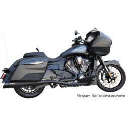 PartzBiz HD DS18102808 - Bassani Xhaust 8H16SB Chrome 4 ” True Duals ท่อสลิปออน Indian Challenger 20