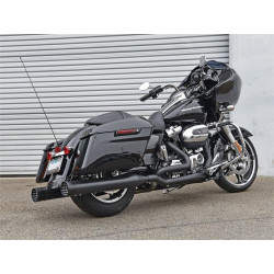 PartzBiz HD DS18020365 - Bassani Xhaust Black True Dual Down Under Head ท่อหัว Harley 17 FLH 11525A