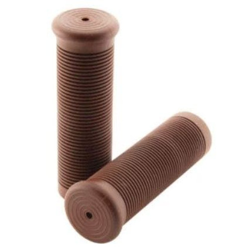 PartzBiz HD: 4422447-BikeMaster Motorcycle 7/8 ” ปลอกแฮนด์ Brown High Fidelity 124mm WLG-208-Brown