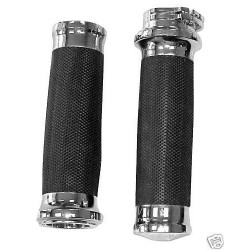 PartzBiz HD TR482441 - Biker's Choice 351120 Chrome Tornado Cable Dual Grips for Harley 1" Bar 82-17 PartzBiz HD TR482441 - Biker's Choice 351120 Chrome Tornado Cable Dual Grips for Harley 1" Bar 82-17