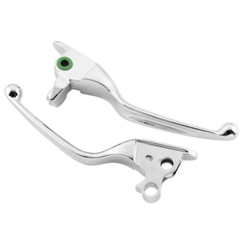 PartzBiz HD: 4422397-Biker's Choice Chrome Brake & Clutch Lever Set OEM Repl. 14-16 Harley FLH/T