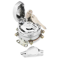 PartzBiz HD TR490573 - Twin Power Electrical Fat Bob Ignition Switch Early Style Tank Mounted Harley 73-95 | 73020S2