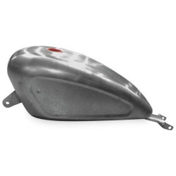 PartzBiz HD TR483127 - 3.3 แกลลอน EFI ถังแก๊สดิบเรียบจีบเยื้อง Harley Sportster XL 07-20
