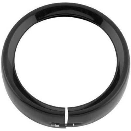 PartzBiz HD: 4422386-Bikers Choice 7" Black Headlight Trim Ring Bezel for Harley Touring FLD 83-13 | 482913 160339