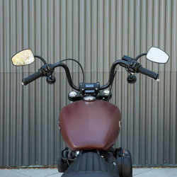 PartzBiz HD DS06015645 - Biltwell 6005-2015 Black Chumps 6" Rise 1" Handlebars Notched TBW Harley Custom Street Raked Sport Softail Drag Fat Bob Motorcycle Chopper 0601-4635 06014635 PartzBiz HD DS06015645 - Biltwell 6005-2015 Black Chumps 6" Rise 1" Handlebars Notched TBW Harley Custom Street Raked Sport Softail Drag Fat Bob Motorcycle Chopper 0601-4635 06014635