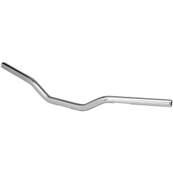 PartzBiz HD DS06015154 - Biltwell 6308-1055 O/S Tracker Mid Chrome 1" TBW Slotted Handlebar Harley 0601-5154 06015154 davidson XS650 shadow virago vulcan intruder bobber chopper motorcycle 