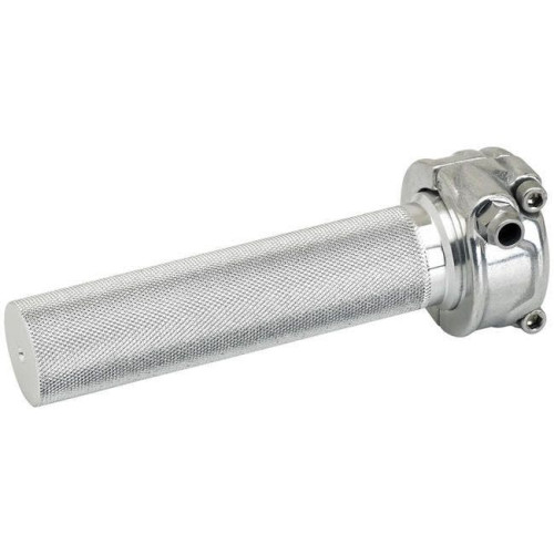 PartzBiz HD: 4422142-Biltwell 6601-303-01 Polished Aluminium Whiskey Throttle - แฮนด์ 1” - ชอปเปอร์สายเดี่ยว แฮนด์มอเตอร์ไซค์แต่งแบบคัสตอม แฮนด์คอนโทรล อุปกรณ์เสริมใหม่ 0632-0626 06320626