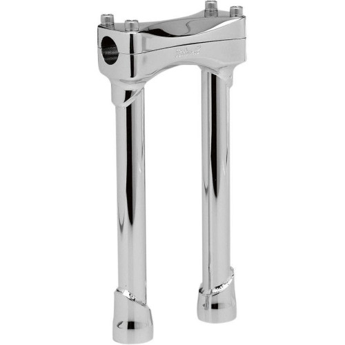 PartzBiz HD: 4422094-Biltwell Chrome 10" Tall Murdock Risers for Harley Models 1" Clamping Area | MR-010-HD-CP PartzBiz HD: 4422094-Biltwell Chrome 10" Tall Murdock Risers for Harley Models 1" Clamping Area | MR-010-HD-CP