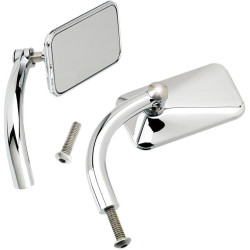 PartzBiz HD DS06401001 - Biltwell Chrome Square Utility Mirrors Perch Mount 4 Harley Metric Custom (pr) | UP-REC-HD-CP PartzBiz HD DS06401001 - Biltwell Chrome Square Utility Mirrors Perch Mount 4 Harley Metric Custom (pr) | UP-REC-HD-CP