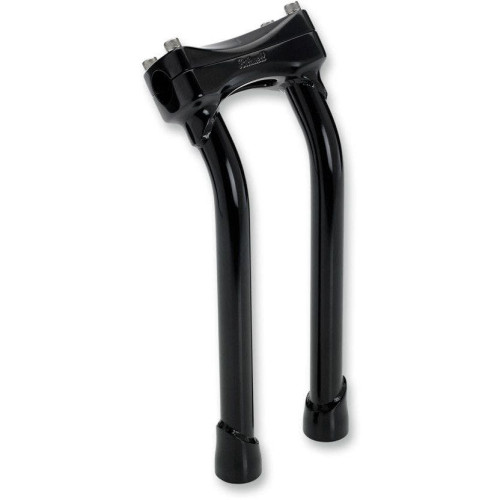 PartzBiz HD: 4422026-Biltwell Satin Black 12" Murdock Pullback Handlebar Risers for Harley & Custom | MP-012-HD-BK