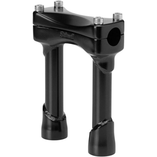 PartzBiz HD: 4422028-Biltwell Satin Black 6" Tall Murdock Risers for Harley Models 1" Clamping Area | MR-006-HD-BK PartzBiz HD: 4422028-Biltwell Satin Black 6" Tall Murdock Risers for Harley Models 1" Clamping Area | MR-006-HD-BK