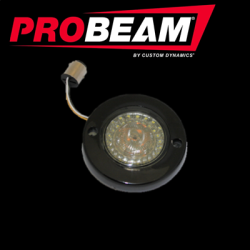 PartzBiz HD PB-FB-AW-1157-BS - Black PROBEAM® LED Flat Bezel Front Turn Signals Amber White Dynamic Ringz PartzBiz HD PB-FB-AW-1157-BS - Black PROBEAM® LED Flat Bezel Front Turn Signals Amber White Dynamic Ringz