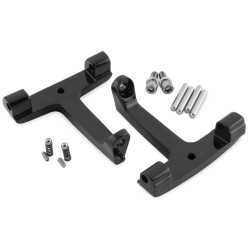 PartzBiz HD TR488721 - Black Repl OEM Passenger Floorboard Mounts T-Bracket Harley 93-15 | 16-021