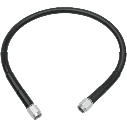 PartzBiz HD: 4421895-Drag Universal Black Vinyl 28" Stainless Steel Brake Line w/ AN-3 Fittings Ends | 1741-2716